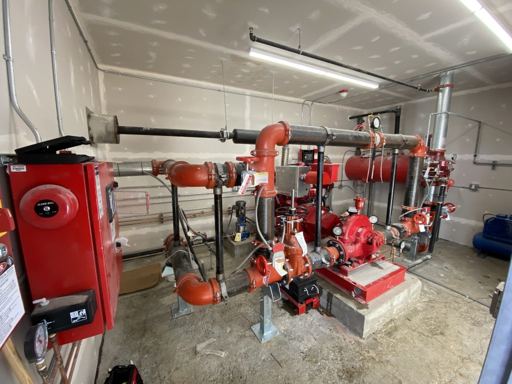Condominium fire pump replacement and testing