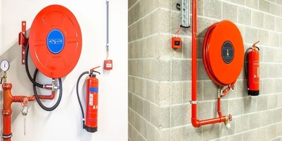 Hydrant and hose reel cabinet